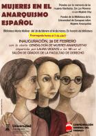 Prorrogada la exposición "Mujeres en el anarquismo español" hasta el 5 de abril del 2019