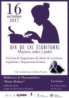 16 de Octubre: Día de las Escritoras. Lectura pública en la Biblioteca María Moliner