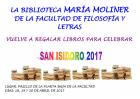 Rastrillo de libros para celebrar San Isidoro en la Facultad de Filosofía y Letras.