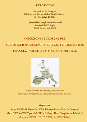 cartel exposicion conexiones europeas del aristotelismo español medieval y humanistico