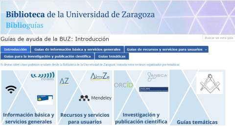 Nueva Biblioguía Guías de ayuda BUZ