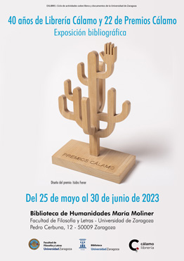 Cartel exposición 40 años de la Libreria Calamo y 22 de Premios Calamo Cartel exposición 40 años de la Libreria Calamo y 22 de Premios Calamo