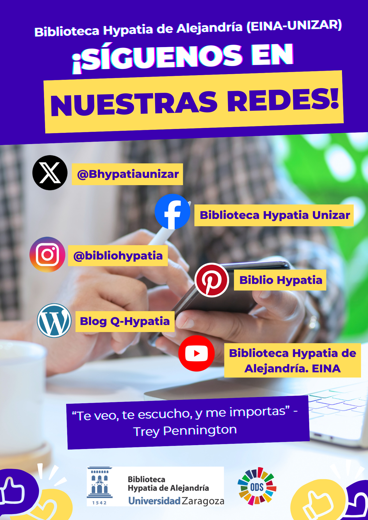 Cartel redes sociales