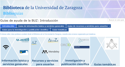 Nueva Biblioguía Guías de ayuda BUZ Nueva Biblioguía Guías de ayuda BUZ