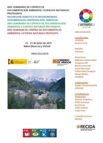 La BUZ en el XXIV Seminario de Centros de Documentación Ambiental y Espacios Naturales Protegidos (RECIDA 2025) 