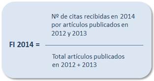 Fórmula Factor de Impacto